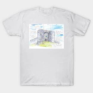 Carrickfergus Castle illustration Northern Ireland T-Shirt